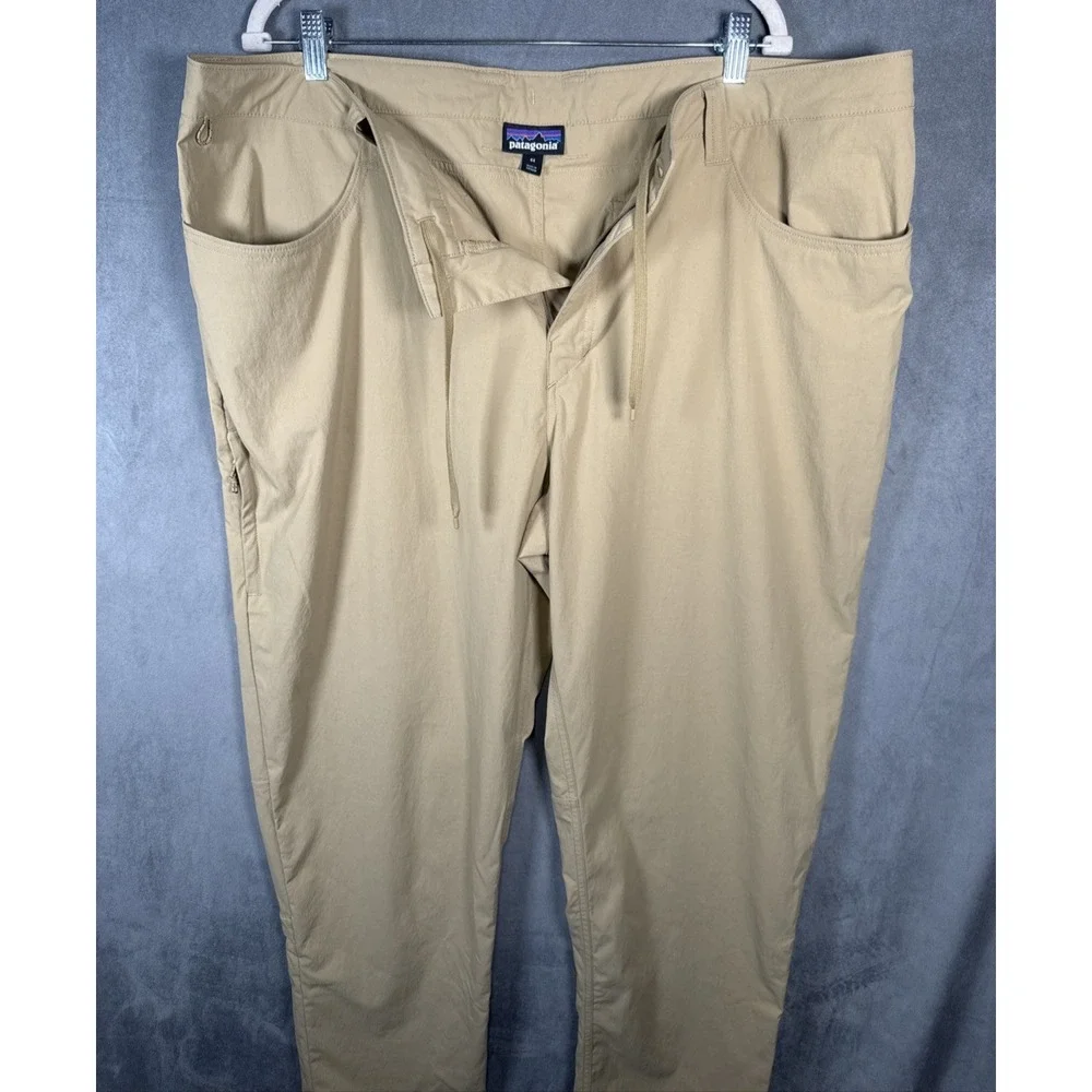 Patagonia Quandary Hiking Pants Men's 44 Khaki Stretch Outdoor Trail 55178SP